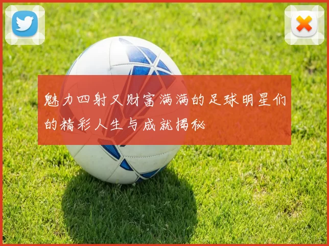 魅力四射又财富满满的足球明星们的精彩人生与成就揭秘