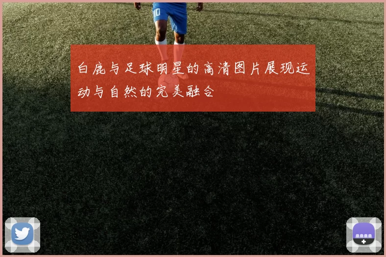白鹿与足球明星的高清图片展现运动与自然的完美融合
