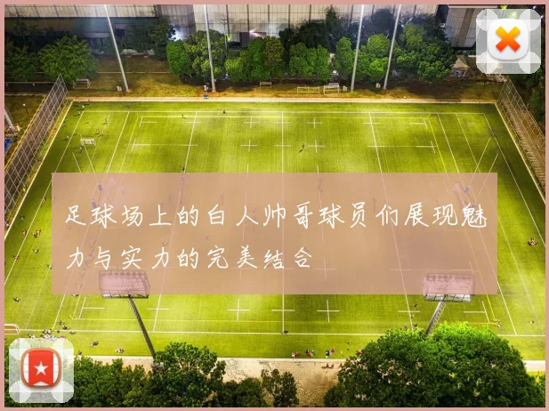 足球场上的白人帅哥球员们展现魅力与实力的完美结合